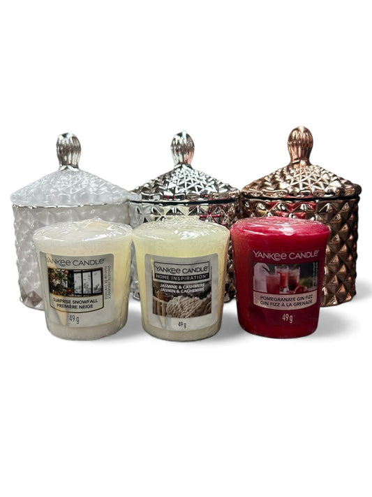 Yankee Candle Votive Gift Set with Luxury Jars