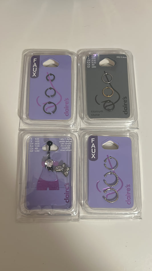 2000x Mixed Claire’s Accessories Body Piercings