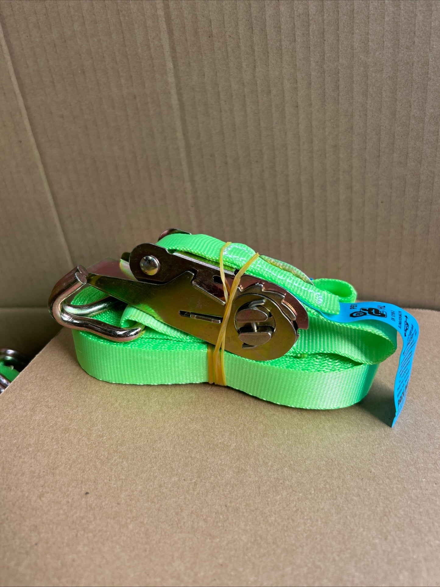 75 Proline Ratchet Lashing Straps Green 800KG