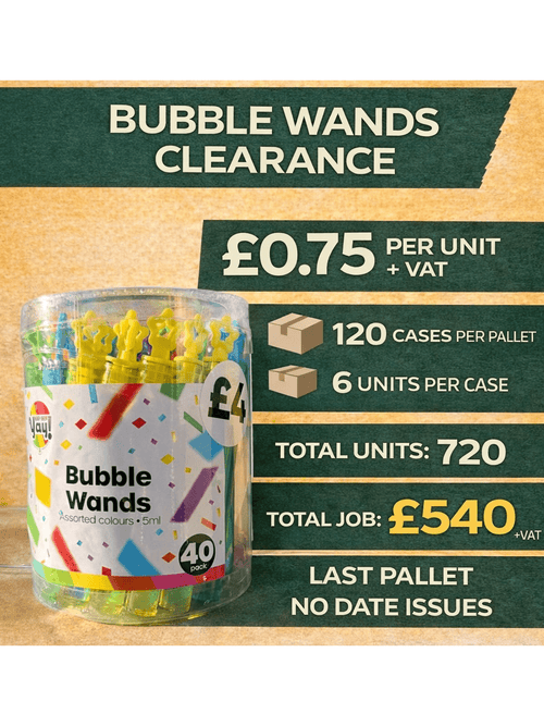 Bubble Wands 40pc Set [720 Units]