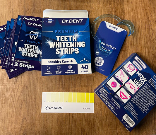 1000x DR.DENT Teeth Whitening Strips (40 Strips)