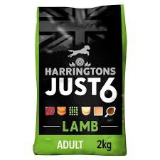 Harrington’s just six lamb 2 kg dog food nationwide supplier delivery pet store Wholesale cheapest supplier in the UK