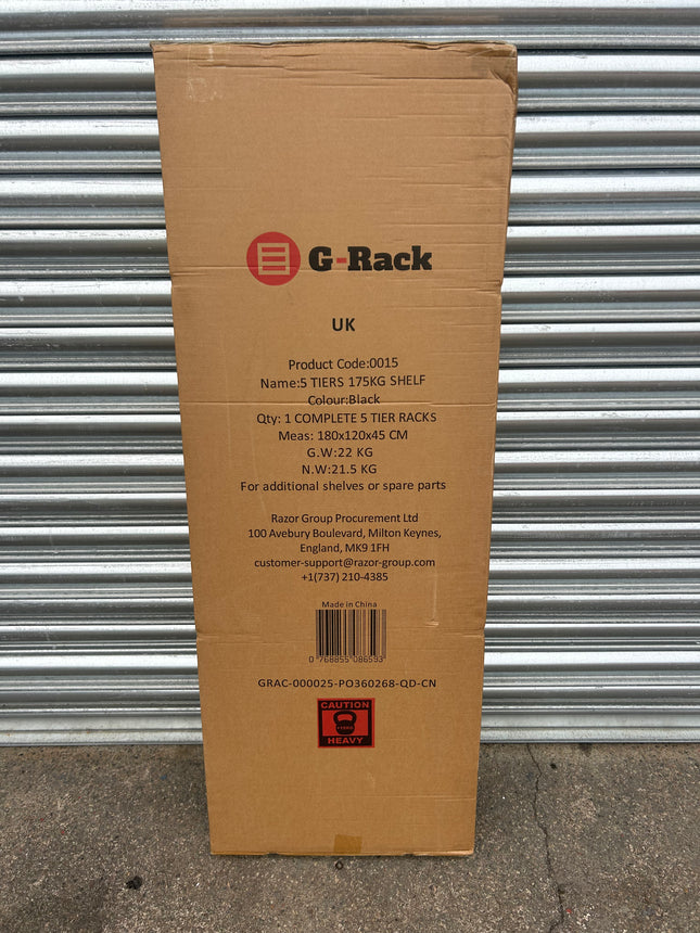 40x G-Rack 0015 Black Shelving Units