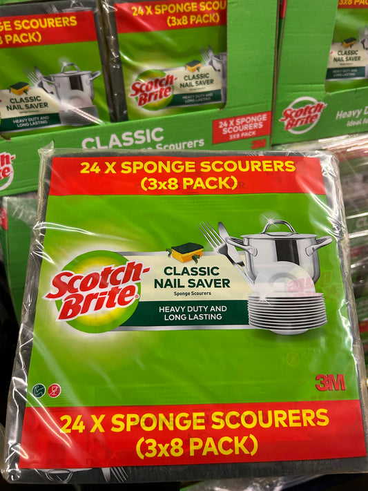 216x Scotch-Brite Classic Sponge Scourer