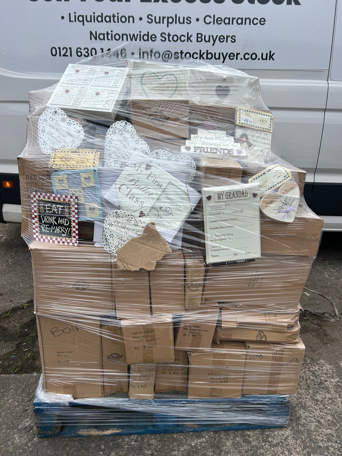 Giftware Mixed Wholesale Clearance Pallet 1000pcs