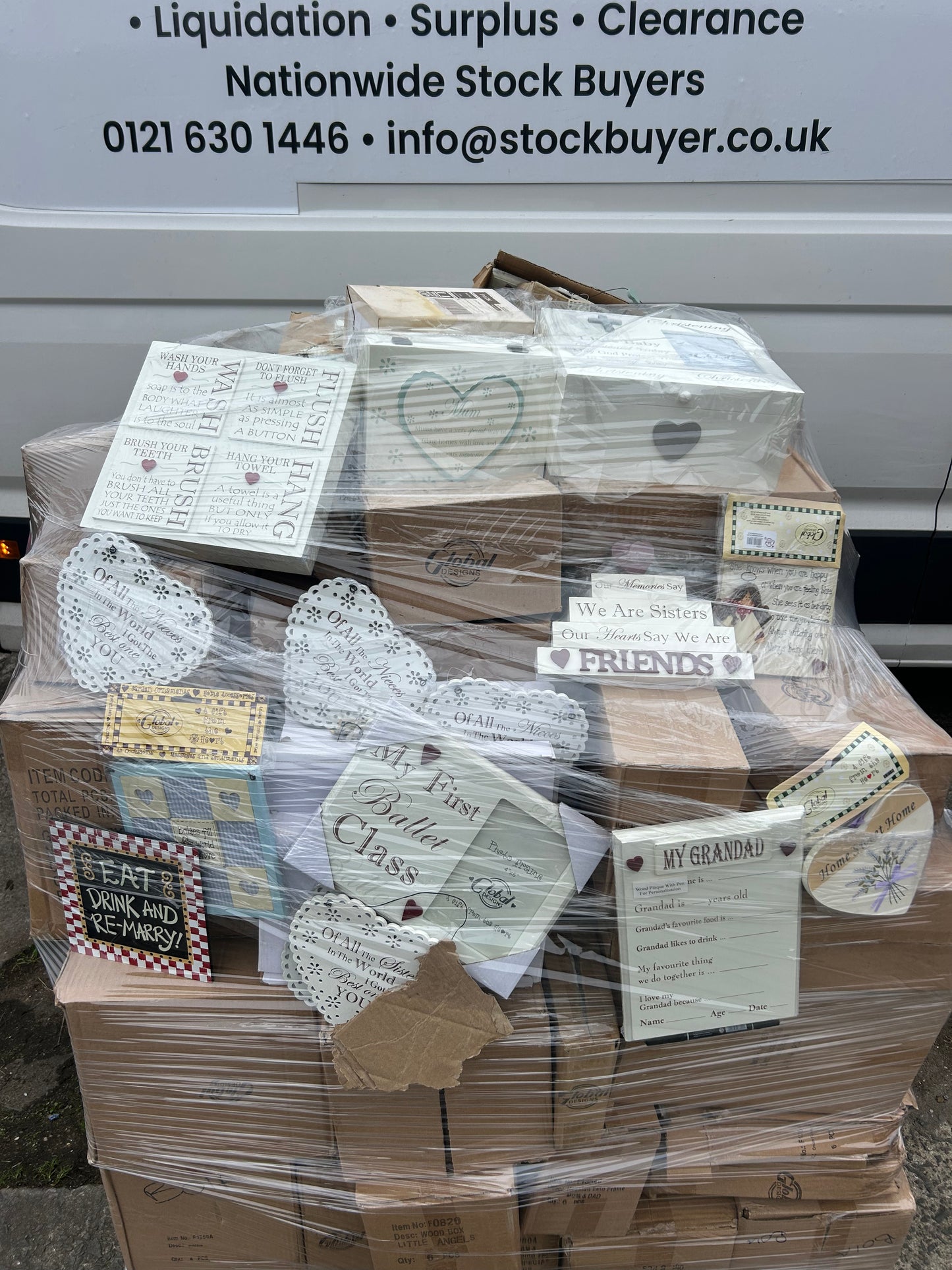 Giftware Mixed Wholesale Clearance Pallet 1000pcs